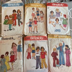 Vintage 70’s children’s sewing patterns.